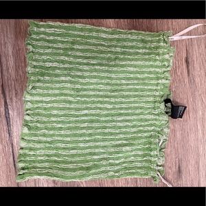 forever 21 light green smocked tube top